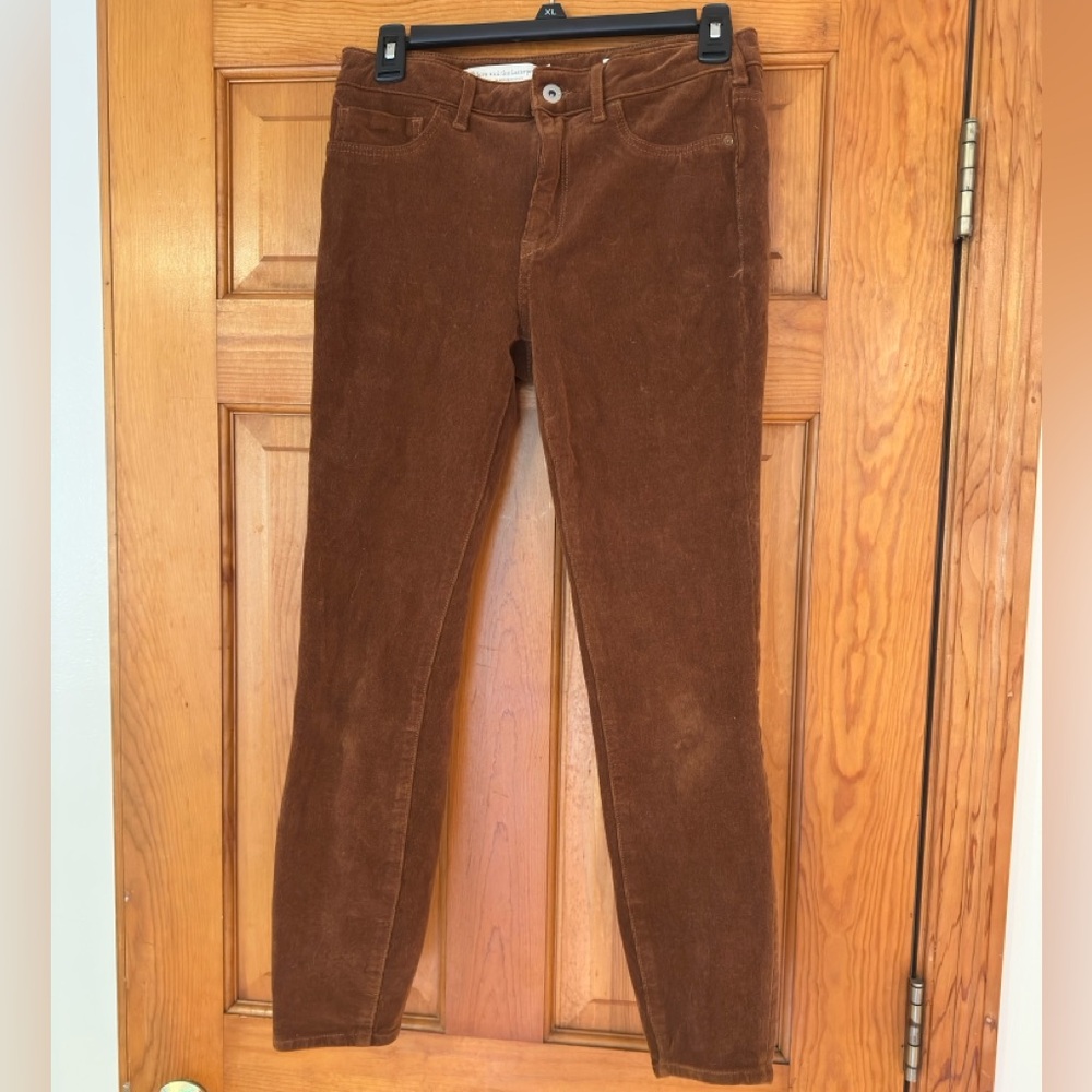 Anthropologie Brown Fall Corduroy Stretchy Skinny Jeans